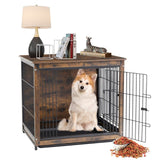 Darrahopens Pet Care > Dog Supplies > Dog Carriers & Crates Wooden Pet Crate & Dog Cage End Table