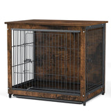 Darrahopens Pet Care > Dog Supplies > Dog Carriers & Crates Wooden Pet Crate & Dog Cage End Table