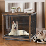 Darrahopens Pet Care > Dog Supplies > Dog Carriers & Crates Wooden Pet Crate & Dog Cage End Table