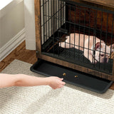 Darrahopens Pet Care > Dog Supplies > Dog Carriers & Crates Wooden Pet Crate & Dog Cage End Table