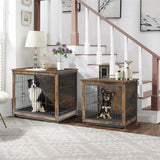 Darrahopens Pet Care > Dog Supplies > Dog Carriers & Crates Wooden Pet Crate & Dog Cage End Table