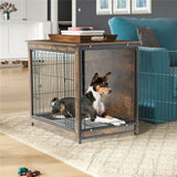 Darrahopens Pet Care > Dog Supplies > Dog Carriers & Crates Wooden Pet Crate & Dog Cage End Table
