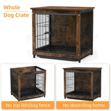 Darrahopens Pet Care > Dog Supplies > Dog Carriers & Crates Wooden Pet Crate & Dog Cage End Table