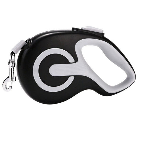 Darrahopens Pet Care > Dog Supplies > Dog Collars, Leads & Harnesses Black 5 Meter Retractable Dog Leash | Ergonomic Anti-Slip Grip | Heavy Duty Nylon Rope for Small to Medium Dogs