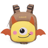 Darrahopens Pet Care > Dog Supplies > Dog Collars, Leads & Harnesses Brown Adorable Monster Pet Backpack Harness - Small Dog & Cat Treat Pouch with Poop Bag Dispenser