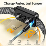 Darrahopens Pet Care > Dog Supplies > Dog Collars, Leads & Harnesses Dog Bark Collar for Large Medium Small Dogs, Effective No-Bark Collar, Smart Barking Collar, Rechargeable Bark Collar with 7 Sensitivity, 3 Modes, Waterproof, Onyx Black
