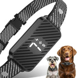 Darrahopens Pet Care > Dog Supplies > Dog Collars, Leads & Harnesses Dog Bark Collar for Large Medium Small Dogs, Effective No-Bark Collar, Smart Barking Collar, Rechargeable Bark Collar with 7 Sensitivity, 3 Modes, Waterproof, Onyx Black
