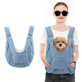 Darrahopens Pet Care > Dog Supplies > Dog Collars, Leads & Harnesses dog carrier vest, hands-free pet carrier, small dog carrier, dog hiking gear, pet travel accessories, Australian pet supplies, dog walking accessories, pet carrier vest -Blue