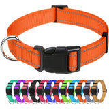 Darrahopens Pet Care > Dog Supplies > Dog Collars, Leads & Harnesses Dog Collar, Classic Adjustable Reflective Nylon Collar Suitable For Medium Dogs, Orange, 2.5Cm Width