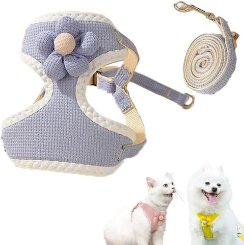 Darrahopens Pet Care > Dog Supplies > Dog Collars, Leads & Harnesses Dog harness - dog harness - dog harness small dog - Anti-pull harness - Y-shaped harness - Pet harness - Cat escape harness - Adjustable harness for small and medium dogs (blue, size S)