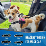 Darrahopens Pet Care > Dog Supplies > Dog Collars, Leads & Harnesses Dual-Head Pet Car Seat Belt with 360° Swivel Tangle-Free Leash for Two Dogs - Adjustable Safety Restraint for Car Travel and Outdoor Walking, Reflective Nylon Webbing (Blue) In Australia - Darrahopens