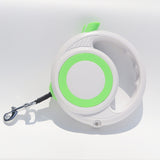 Darrahopens Pet Care > Dog Supplies > Dog Collars, Leads & Harnesses Green-white Heavy Duty Retractable Dog Leash with Ergonomic Wide Handle - Automatic Tangle-Free Extending Lead for Large and Medium Dogs - Carbon Fiber Texture