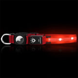 Darrahopens Pet Care > Dog Supplies > Dog Collars, Leads & Harnesses Luminous LED Pet Dog Collar Light-up USB Rechargeable Dog Collar Red - S