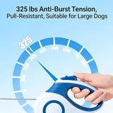 Darrahopens Pet Care > Dog Supplies > Dog Collars, Leads & Harnesses Multi-function Automatic Retractable Pet Leash: High-Strength Anti-Break, One-Click Lock, Comfortable Grip, Eco-Friendly Waste Disposal, 5 Meters/196.85 Inches for Secure Dog Walking(claret-red)