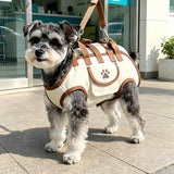 Darrahopens Pet Care > Dog Supplies > Dog Collars, Leads & Harnesses Oxford Fabric Pet Three-in-One Travel System: Horizontal Back Design Protects Spine, Four-Leg Separation, Three Uses in One: Kennel, Backpack, and Leash/L size [recommended weight 14-18kg] In Australia - Darrahopens