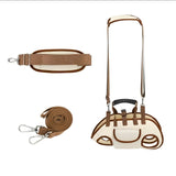 Darrahopens Pet Care > Dog Supplies > Dog Collars, Leads & Harnesses Oxford Fabric Pet Three-in-One Travel System: Horizontal Back Design Protects Spine, Four-Leg Separation, Three Uses in One: Kennel, Backpack, and Leash/M size [recommended weight 8-13 kg] In Australia - Darrahopens