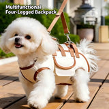 Darrahopens Pet Care > Dog Supplies > Dog Collars, Leads & Harnesses Oxford Fabric Pet Three-in-One Travel System: Horizontal Back Design Protects Spine, Four-Leg Separation, Three Uses in One: Kennel, Backpack, and Leash/M size [recommended weight 8-13 kg] In Australia - Darrahopens