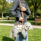 Darrahopens Pet Care > Dog Supplies > Dog Collars, Leads & Harnesses Oxford Fabric Pet Three-in-One Travel System: Horizontal Back Design Protects Spine, Four-Leg Separation, Three Uses in One: Kennel, Backpack, and Leash/Size S [recommended weight 4-8 kg] In Australia - Darrahopens