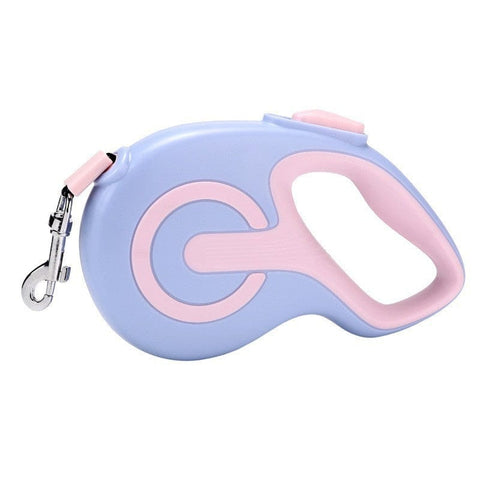 Darrahopens Pet Care > Dog Supplies > Dog Collars, Leads & Harnesses Purple 5 Meter Retractable Dog Leash | Ergonomic Anti-Slip Grip | Heavy Duty Nylon Rope for Small to Medium Dogs