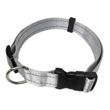 Darrahopens Pet Care > Dog Supplies > Dog Collars, Leads & Harnesses Reflective Dog Collar with Adjustable Nylon Webbing – Safe & Visible Pet Gear for Walks, Outdoor Adventures, and Nighttime Visibility (S, Black) In Australia - Darrahopens