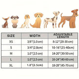 Darrahopens Pet Care > Dog Supplies > Dog Collars, Leads & Harnesses Reflective Dog Collar with Adjustable Nylon Webbing – Safe & Visible Pet Gear for Walks, Outdoor Adventures, and Nighttime Visibility (S, Black) In Australia - Darrahopens