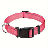 Darrahopens Pet Care > Dog Supplies > Dog Collars, Leads & Harnesses Reflective Dog Collar with Adjustable Nylon Webbing – Safe & Visible Pet Gear for Walks, Outdoor Adventures, and Nighttime Visibility (S, SkyBlue) In Australia - Darrahopens