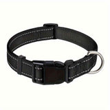 Darrahopens Pet Care > Dog Supplies > Dog Collars, Leads & Harnesses Reflective Dog Collar with Adjustable Nylon Webbing – Safe & Visible Pet Gear for Walks, Outdoor Adventures, and Nighttime Visibility (XS, Orange) In Australia - Darrahopens