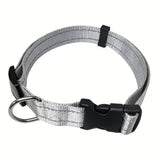 Darrahopens Pet Care > Dog Supplies > Dog Collars, Leads & Harnesses Reflective Dog Collar with Adjustable Nylon Webbing – Safe & Visible Pet Gear for Walks, Outdoor Adventures, and Nighttime Visibility (XS, Orange) In Australia - Darrahopens