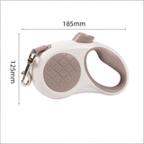 Darrahopens Pet Care > Dog Supplies > Dog Collars, Leads & Harnesses Retractable Dog Leash – 16.5 ft Automatic Walking Lead with One-Hand Brake Lock & Anti-Tangle Nylon Tape – Heavy-Duty 55 lb Capacity – Ideal for Small to Medium Dogs (Brown)