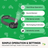 Darrahopens Pet Care > Dog Supplies > Dog Collars, Leads & Harnesses Rooster Farms Dog Bark Training Collar Citronella + Sound Rechargeable Automatic