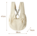 Darrahopens Pet Care > Dog Supplies > Dog Collars, Leads & Harnesses Small Pet Carrier Backpack Adjustable Cross-Back Sling Bag Hands-Free Front Chest Pack for Dogs & Cats up to 6kg