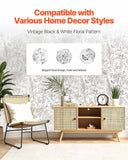 Darrahopens Pet Care > Dog Supplies > Dog Collars, Leads & Harnesses VEVOR Peel and Stick Wallpaper, 45cm x 10m Contact Paper White Line Art Botanical Floral Waterpoof Self Adhesive, Easy to Clean Wall Decorative Vinyl Roll for Bedroom Kitchen Office Bathroom