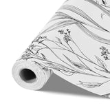 Darrahopens Pet Care > Dog Supplies > Dog Collars, Leads & Harnesses VEVOR Peel and Stick Wallpaper, 45cm x 10m Contact Paper White Line Art Botanical Floral Waterpoof Self Adhesive, Easy to Clean Wall Decorative Vinyl Roll for Bedroom Kitchen Office Bathroom