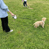 Darrahopens Pet Care > Dog Supplies > Dog Collars, Leads & Harnesses White retractable dog leash, strong dog leash, dog walking leash, small and medium dog leash, outdoor dog leash, Australia, durable dog leash, dog lead