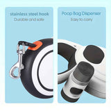 Darrahopens Pet Care > Dog Supplies > Dog Collars, Leads & Harnesses White retractable dog leash, strong dog leash, dog walking leash, small and medium dog leash, outdoor dog leash, Australia, durable dog leash, dog lead