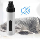 Darrahopens Pet Care > Dog Supplies > Dog Grooming Supplies 2-Mode Silent Pet Grooming Nail Grinder Rechargeable Dog Nail Trimmer
