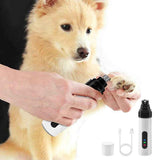 Darrahopens Pet Care > Dog Supplies > Dog Grooming Supplies 2-Mode Silent Pet Grooming Nail Grinder Rechargeable Dog Nail Trimmer