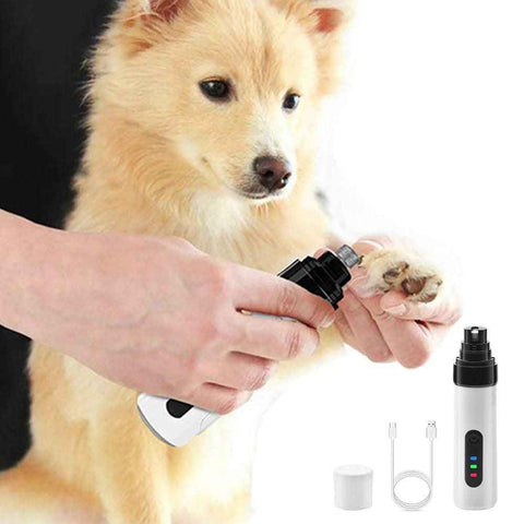 Darrahopens Pet Care > Dog Supplies > Dog Grooming Supplies 2-Mode Silent Pet Grooming Nail Grinder Rechargeable Dog Nail Trimmer