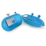 Darrahopens Pet Care > Dog Supplies > Dog Grooming Supplies 2 pack Bathtub with Mirror Toy Shower Tub Bathtub Cleaning Tool Plastic Durable Adorable Odorless for Small Parakeet