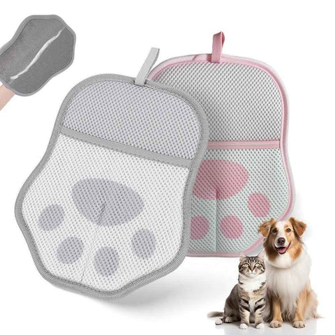 2 Pack Pet Hair Removal Gloves for Clothes Furniture & Car Interiors