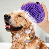 2PCS Pet Grooming Tools Double-Sided Brush for Shedding and Bathing for Short/Long Haired Dogs Cats Purple