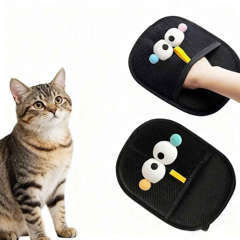 2PCS Static Removal Pet Hair Gloves - Grooming Gloves for Dogs and Cats Indoor Use
