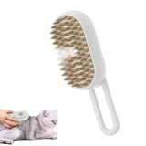 Darrahopens Pet Care > Dog Supplies > Dog Grooming Supplies 3-in-1 Pet Spray Comb Dog Cat Hair Brush Massage Comb for Removing Tangled Hair White