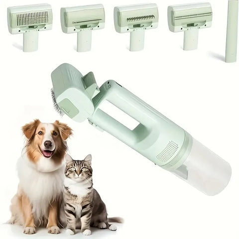 Darrahopens Pet Care > Dog Supplies > Dog Grooming Supplies 5-in-1 Wireless Pet Groomer, 10000Pa Strong Suction, Low Noise, No Flying Hair – A Must-Have for Cats, Dogs & Home Cleaning（GREEN)N) In Australia - Darrahopens