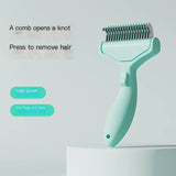 Darrahopens Pet Care > Dog Supplies > Dog Grooming Supplies Cat hair comb-Green