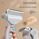 Darrahopens Pet Care > Dog Supplies > Dog Grooming Supplies Cat hair comb-White