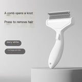 Darrahopens Pet Care > Dog Supplies > Dog Grooming Supplies Cat hair comb-Yellow