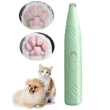 Darrahopens Pet Care > Dog Supplies > Dog Grooming Supplies Cordless Electric Pet Grooming Clippers Hair Trimmer Paw Trimmer for Dogs Cats Green