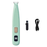 Darrahopens Pet Care > Dog Supplies > Dog Grooming Supplies Cordless LED Dual-Speed Pet Paw Trimmer for Dogs & Cats Green