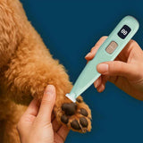 Darrahopens Pet Care > Dog Supplies > Dog Grooming Supplies Cordless LED Dual-Speed Pet Paw Trimmer for Dogs & Cats Green